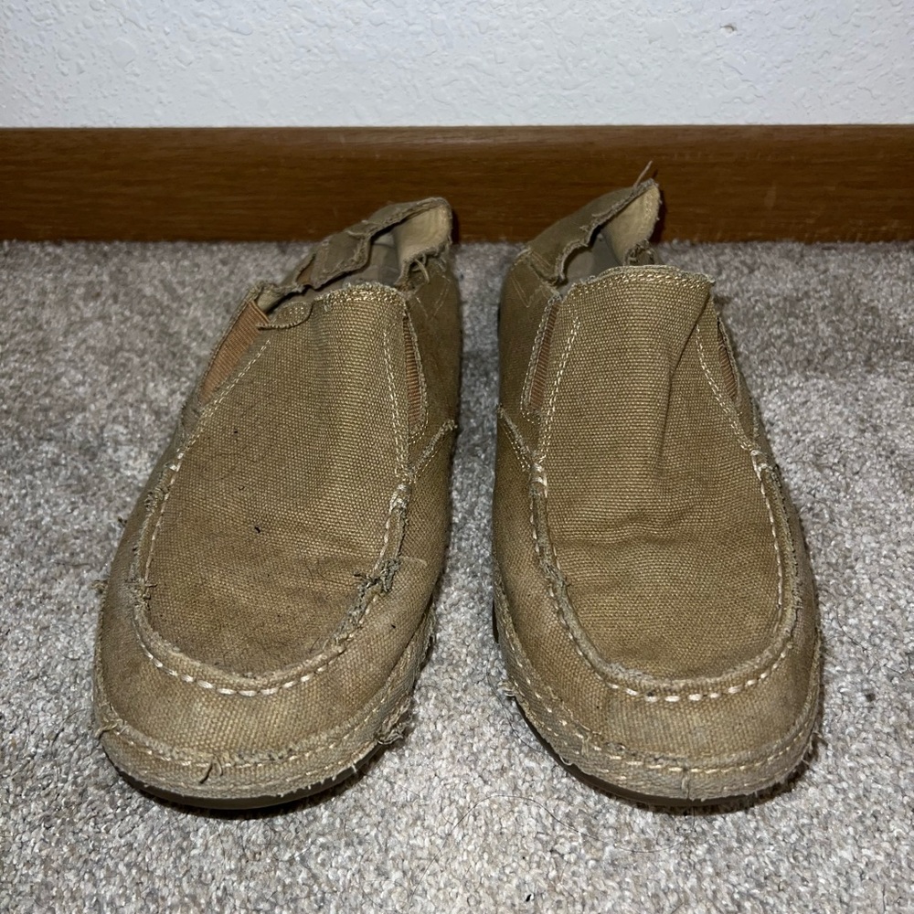 Tony Lama’s Tan Slip-on Shoes